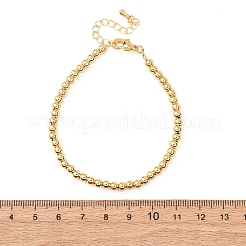 Round Brass Beaded Bracelets for Women&nbsp;BJEW-H640-04B-G