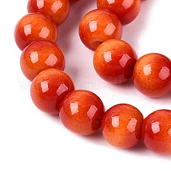 Imitation Tiger Eye Glass Beads Strands&nbsp;GLAA-Q106-03A-B05