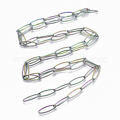 Ion Plating(IP) 304 Stainless Steel Paperclip Chains&nbsp;CHS-S006-JN958-3