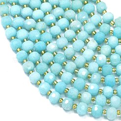 Dyed Natural White Jade Beads Strands&nbsp;G-K389-E60-01