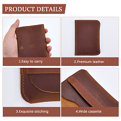 Cowhide Name Card Holders&nbsp;AJEW-WH20020-445A