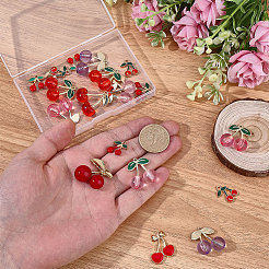DIY Cherry Pendants Findings Kits&nbsp;DIY-BM0001-07