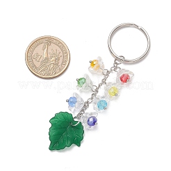 Glass Acrylic Maple Leaf Keychains&nbsp;X1-KEYC-TA00037