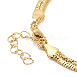 Rack Plating Brass Herringbone Chain Necklace&nbsp;BJEW-D058-01G