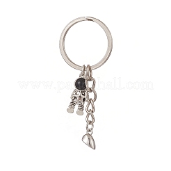 Baking Paint Alloy Astronaut Pendant Keychain&nbsp;KEYC-JKC00452