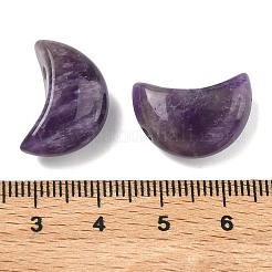 天然石アメジストペンダント  三日月チャーム  19x13~13.5x8.5~9mm  穴：1.8mm&nbsp;G-B180-02E