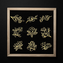 9Pcs Nickel Self-adhesive Picture Stickers&nbsp;DIY-WH0450-217