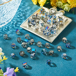 60Pcs 2 Colors Electroplate Glass Beads&nbsp;EGLA-TADJ0001-19A