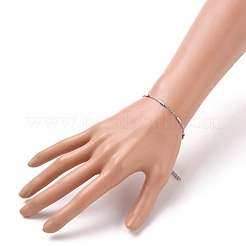 Tarnish Resistant 304 Stainless Steel Cable Chain Bracelets&nbsp;BJEW-JB05653