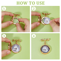2Pcs Brass Brooch&nbsp;JEWB-FH00017