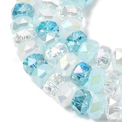 Ombre Effect Electroplate Glass Beads&nbsp;LS-EGLA-F168-01