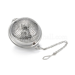Tarnish Resistant Round Shape Tea Infuser&nbsp;AJEW-P091-04P