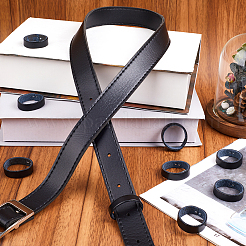 100Pcs Leather with Alloy Waist Belt Keeper Rings&nbsp;FIND-CP0002-45A