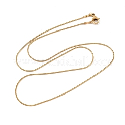 Trendy Unisex 201 Stainless Steel Snake Chain Necklaces&nbsp;NJEW-L043-06G