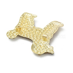 動物合金ラインストーンブローチ（洋服用）  牧羊犬  43.5x46.5mm&nbsp;JEWB-C046-04D-LG