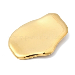 304ステンレススチール製ビッグペンダント  18KGP本金メッキ  ナゲットチャーム  53.5x38.5x7.5mm  穴：4.5mm&nbsp;STAS-G390-02G-05