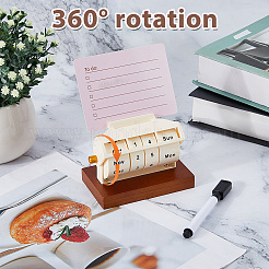 Wooden Rotary Perpetual Calendar&nbsp;AJEW-WH0696-109