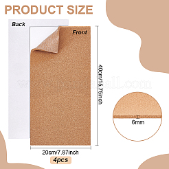 Self-Adhesive Cork Sheets&nbsp;DIY-WH0488-76A