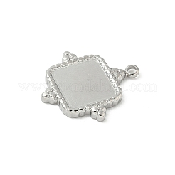 304 Stainless Steel Pendant Cabochon Settings&nbsp;STAS-L293-08P