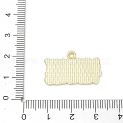 テニス合金エナメルペンダント  ゴールドカラー  言葉は私のテニスのチャームにキスをする  16x25x1mm  穴：1.8mm&nbsp;AL-CBA292F-02B-G