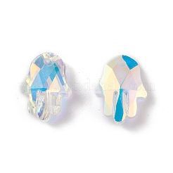 Electroplate Transparent Glass Pendants&nbsp;GLAA-A008-01B