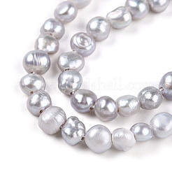 Natural Cultured Freshwater Pearl Beads Strands&nbsp;PEAR-N014-03I
