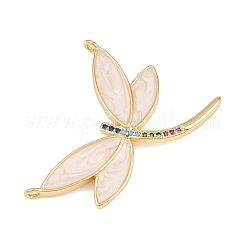Brass Pave Colorful Cubic Zirconia Enamel Pendants&nbsp;KK-L275-42G-02