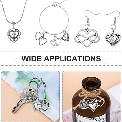100pcs 10 Style Tibetan Style Alloy Charms&nbsp;TIBEP-CJ0001-39