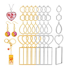 100Pcs 10 Styles Tibetan Style Alloy Pendants&nbsp;FIND-PH0028-45
