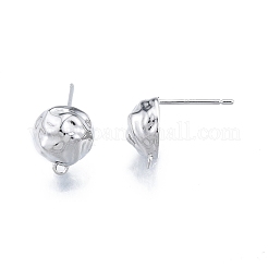 Brass Stud Earring Findings&nbsp;KK-G432-27P