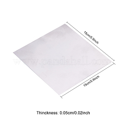 アルミパネル  生（メッキなし）  15x15x0.05cm&nbsp;LS-PH-TOOL-WH0068-01B