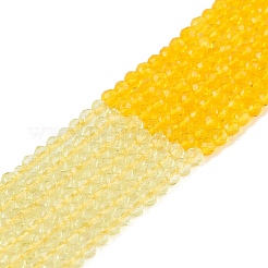 Transparent Glass Beads Strands&nbsp;GLAA-N074-01A-03