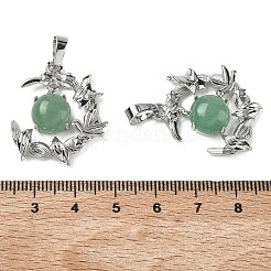 Natural Green Aventurine Pendants&nbsp;G-B194-01P-05
