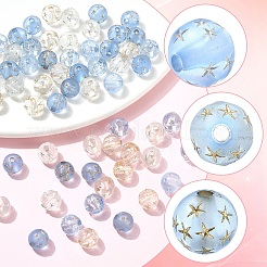 80Pcs 4 Colors Transparent Resin Beads&nbsp;RESI-YW0006-39
