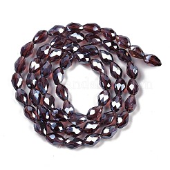 Transparent Electroplate Glass Beads Strands&nbsp;EGLA-N013-T10mm-B03