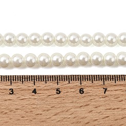 Eco-Friendly Dyed Glass Pearl Beads Strands&nbsp;HY-A008-6mm-RB002