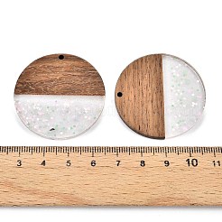 Epoxy Resin & Walnut Wood Pendants&nbsp;RESI-T057-10A