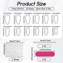 1 Bag Polka Dot Plastic Press On False Nails&nbsp;MRMJ-CP0001-65B
