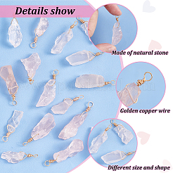 Natural Rose Quartz Pendants&nbsp;G-FG0001-13