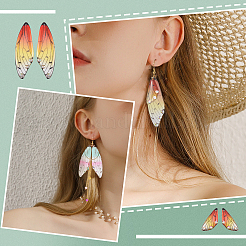 DIY Butterfly Wings Dangle Earring Making Kit&nbsp;DIY-TA0004-45