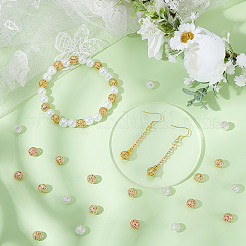 100Pcs 4 Colors Brass Beads&nbsp;KK-PH0011-93
