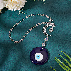 Glass Evil Eye Pendant Decorations&nbsp;HJEW-PH01769