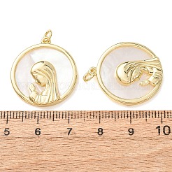 Religion Natural White Shell Pendants&nbsp;SH-CBAB4F6-01G