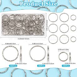 100Pcs Iron Split Key Rings&nbsp;IFIN-FS0001-64