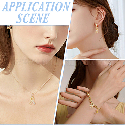 8Pcs 2 Styles Brass Micro Pave Cubic Zirconia Charms&nbsp;KK-AR0004-60