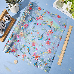 PVC静的ステッカー  窓の装飾  花柄  カラフル  430x0.2mm&nbsp;DIY-WH20047-01A-04