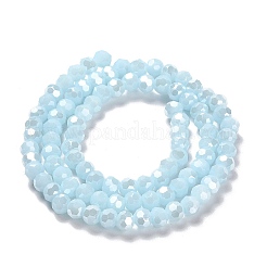 Electroplate Opaque Glass Beads Strands&nbsp;LS-EGLA-A035-P4mm-A10