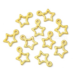 チベット風合金チャーム  スター  クリスマス  ゴールドカラー  鉛フリー＆カドミウムフリー  14x10x2mm  穴：1.5mm&nbsp;K0NYK011