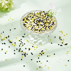 3色の不透明色のガラスシードビーズ  ラウンド  DIYのジュエリーには  ミックスカラー  3mm  約2200PCS /カラー&nbsp;SEED-PH0001-52