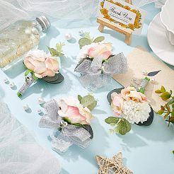 4pcs 2 Style Silk Ribbon Wrist Corsage&nbsp;AJEW-CA0002-74